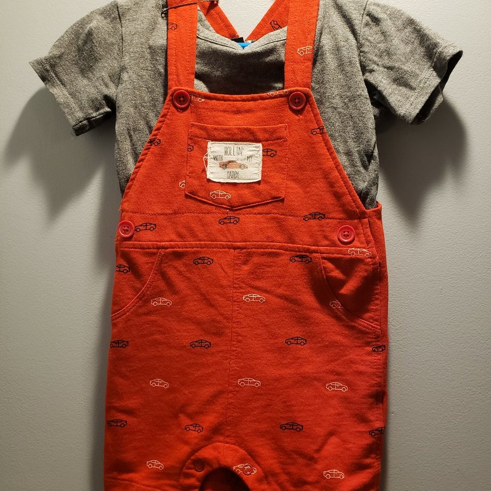 Picapino Car overalls and shirt set